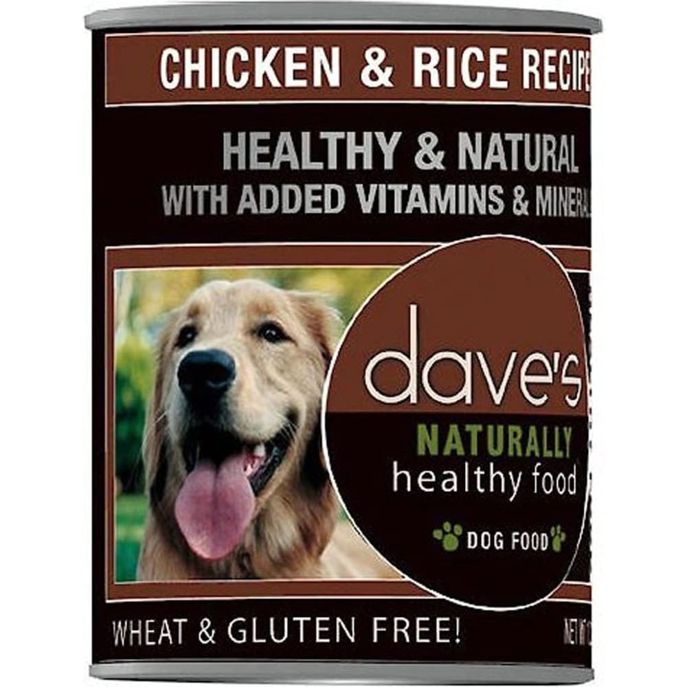 Daves Pet Food Naturally Healthy Chicken and Rice Recipe 13.2oz. (Case of 12) - Pet Supplies - Daves