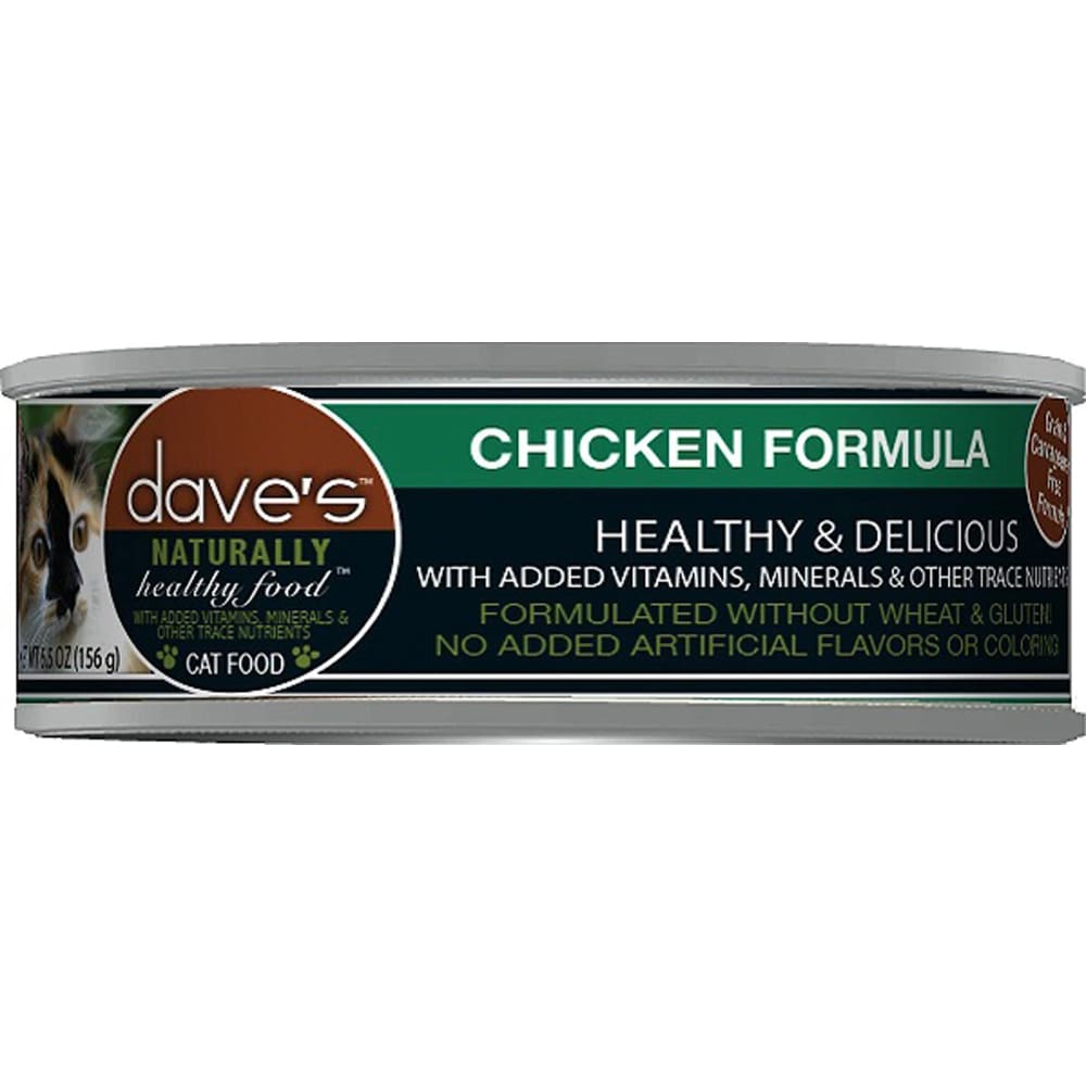 Daves Pet Food Naturally Healthy Grain Free Chicken Formula - 5.5 oz. (Case of 24) - Pet Supplies - Daves