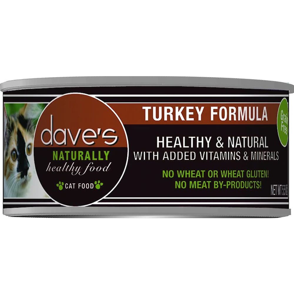 Dave’s Pet Food Naturally Healthy Grain Free Turkey Formula 5.5oz.(Case of 24) - Pet Supplies - Dave’s