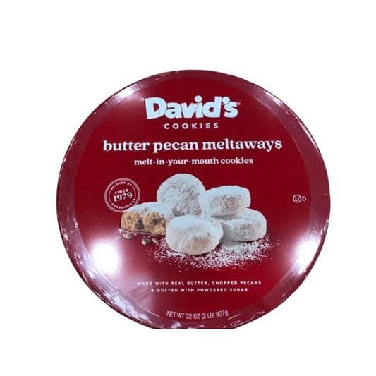 David's Cookies Butter Pecan Melt Ways, 32 oz. - ShelHealth.Com