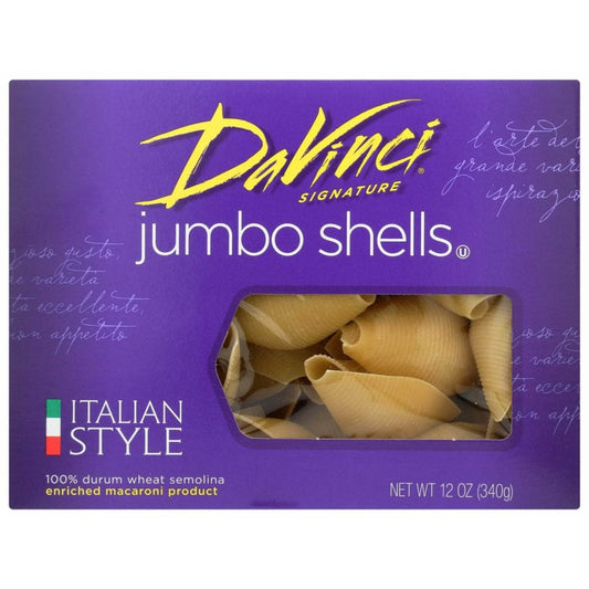 DAVINCI DAVINCI Jumbo Shell Pasta, 12 oz
