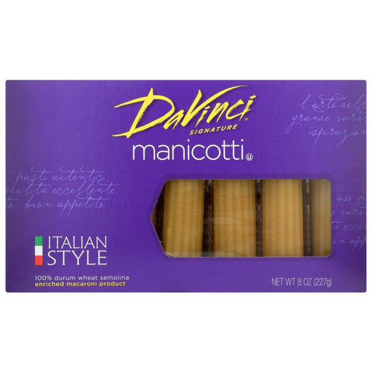 DAVINCI DAVINCI Manicotti Cannelloni Pasta, 8 oz