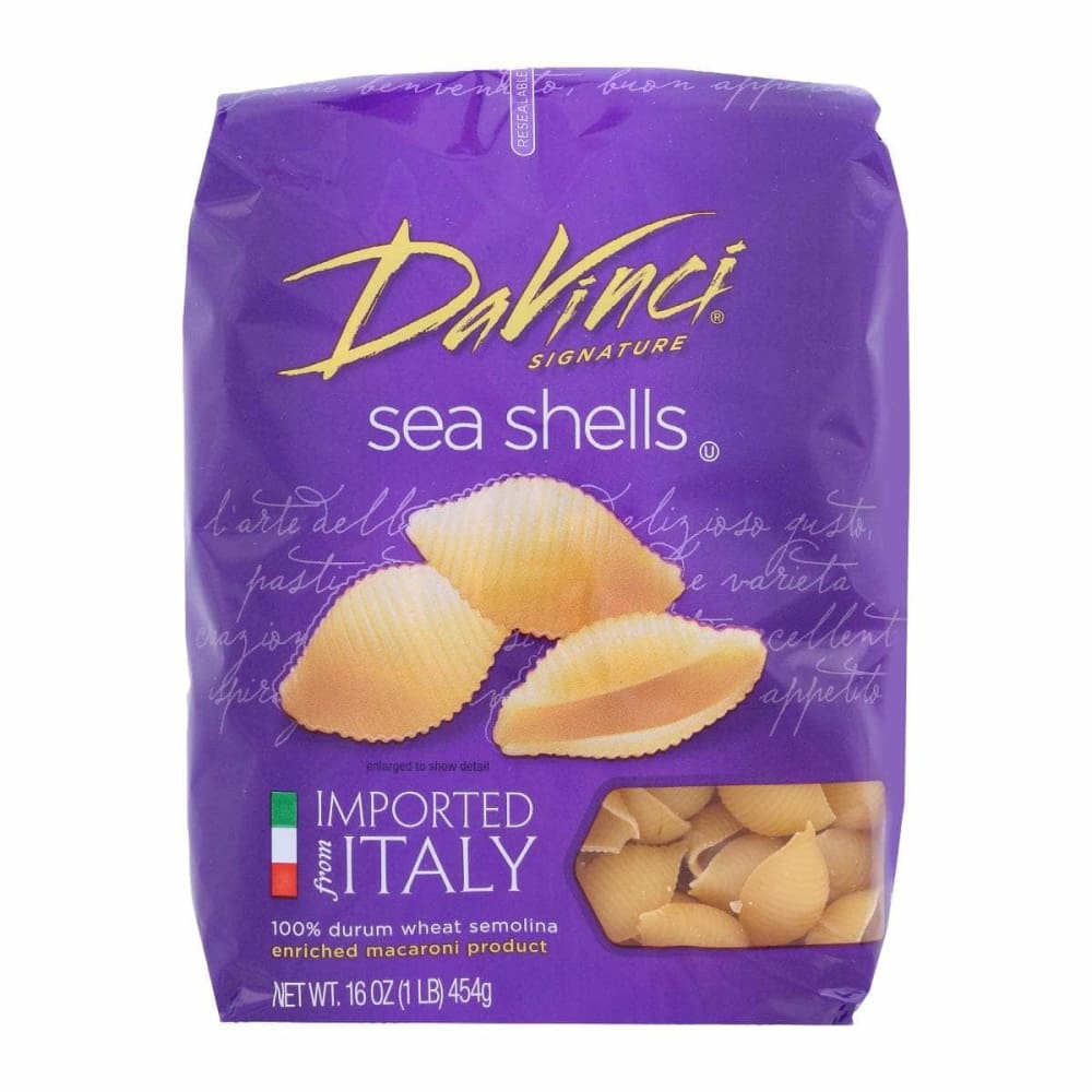 DAVINCI Sea Shells Pasta, 16 oz (Case of 5) | ShelHealth
