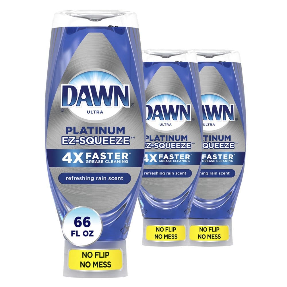 Dawn EZ-Squeeze Platinum Dishwashing Liquid Dish Soap Refreshing Rain Scent (22 fl. oz. 3 pk.) - Cleaning Supplies - Dawn EZ-Squeeze
