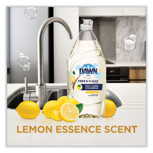 Dawn Platinum Liquid Dish Detergent Lemon Scent (3) 24 Oz Bottles Plus (2) Sponges/carton - Janitorial & Sanitation - Dawn®