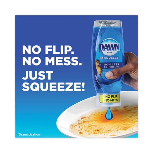 Dawn Ultra Liquid Dish Detergent Dawn Original Three 22 Oz E-z Squeeze Bottles And 2 Sponges/pack 6 Packs/carton - Janitorial & Sanitation -