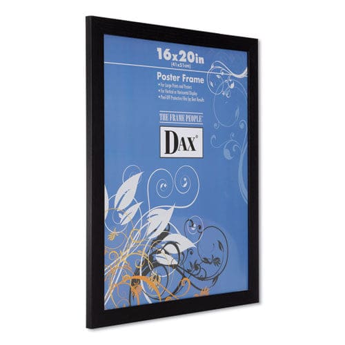 DAX Black Solid Wood Poster Frames With Plastic Window Wide Profile 16 X 20 - Office - DAX®