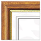 DAX Two-tone Document/diploma Frame Wood 8.5 X 11 Black With Gold Leaf Trim - Office - DAX®