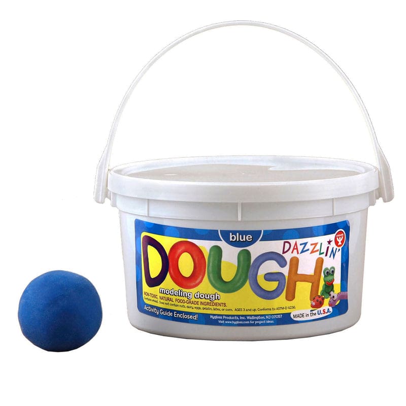 Dazzlin Dough Blue 3 Lb Tub (Pack of 3) - Dough & Dough Tools - Hygloss Products Inc.