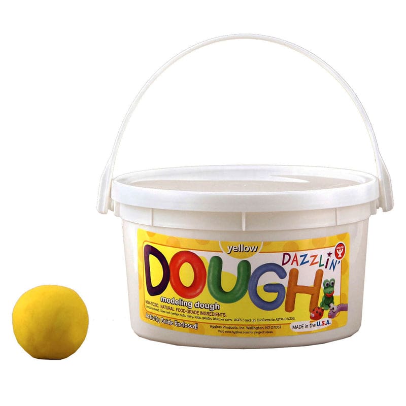 Dazzlin Dough Yellow 3 Lb Tub (Pack of 3) - Dough & Dough Tools - Hygloss Products Inc.