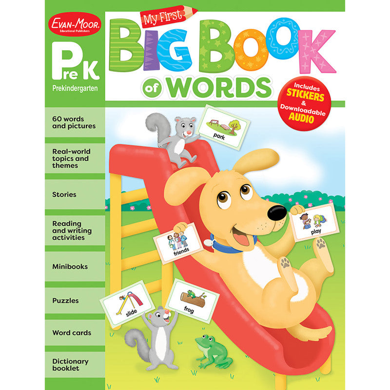 Gr Prek My First Big Book Of Words (Pack of 3)