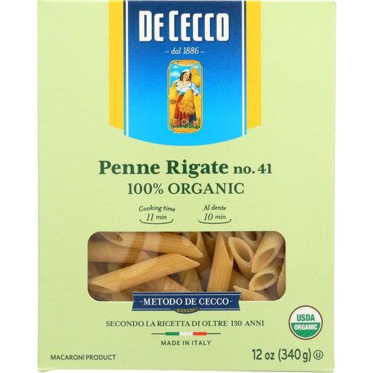DE CECCO DE CECCO Pasta Penne Rigate Org, 12 oz