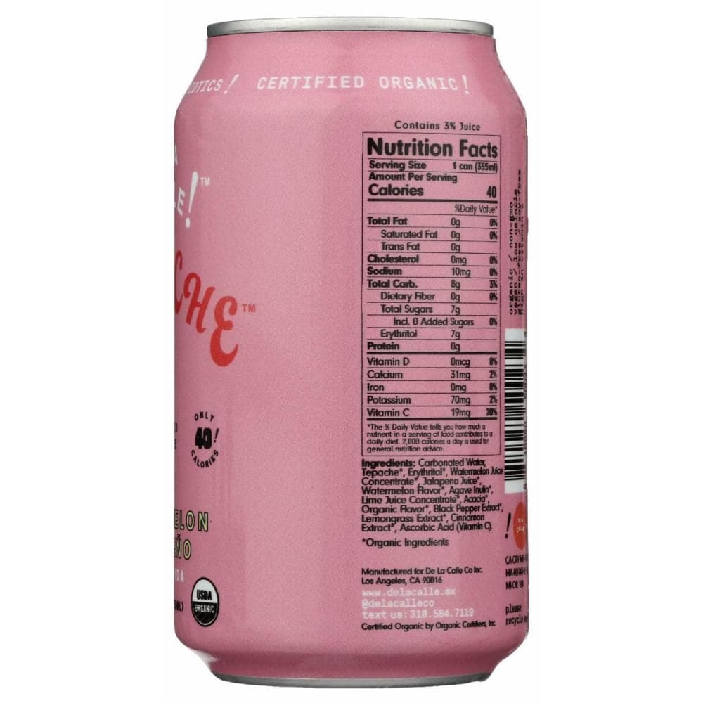 DE LA CALLE Grocery > Refrigerated DE LA CALLE: Tepache Watermelon Jalapeno, 12 oz
