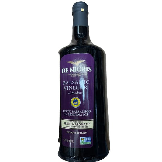 De Nigris De Nigris Balsamic Vinegar of Modena, 33.8 fl oz Bottle