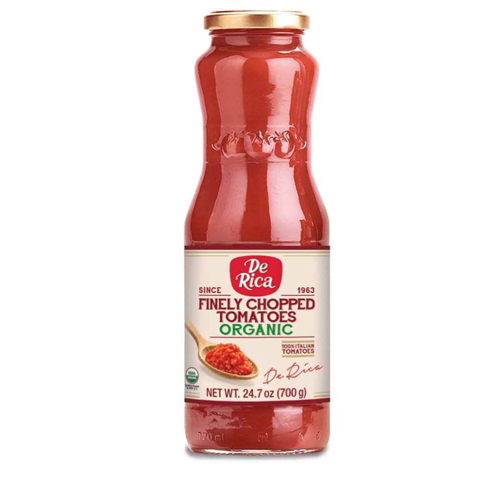 DE RICA Grocery > Pantry > Pasta and Sauces DE RICA: Organic Finely Chopped Tomatoes, 24.7 oz