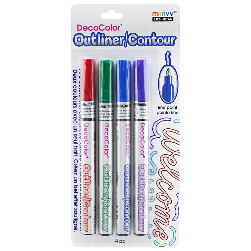 Decocolor Outliner (Pack of 3) - Pens - Uchida Of America Corp