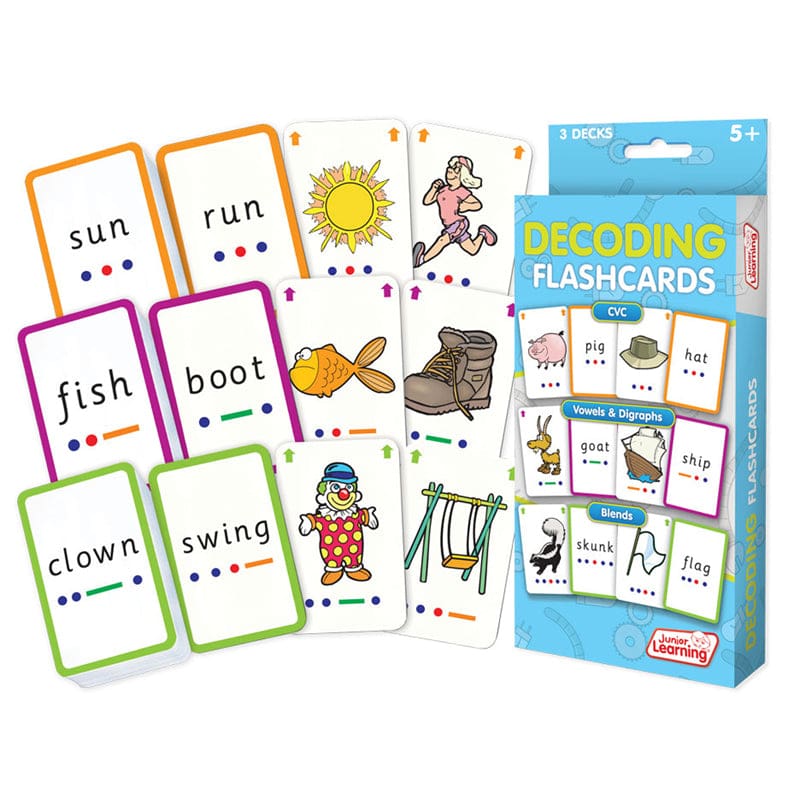Decoding Flash Cards (Pack of 6) - Vocabulary Skills - Junior Learning