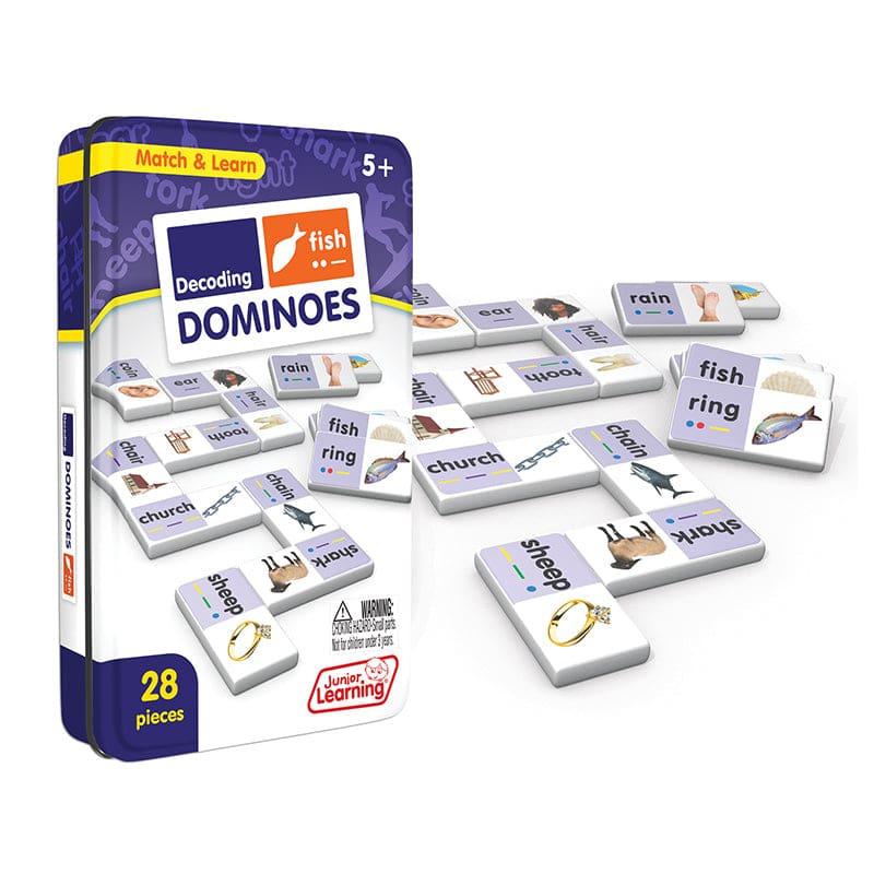 Decoding Match & Learn Dominoes (Pack of 6) - Dominoes - Junior Learning