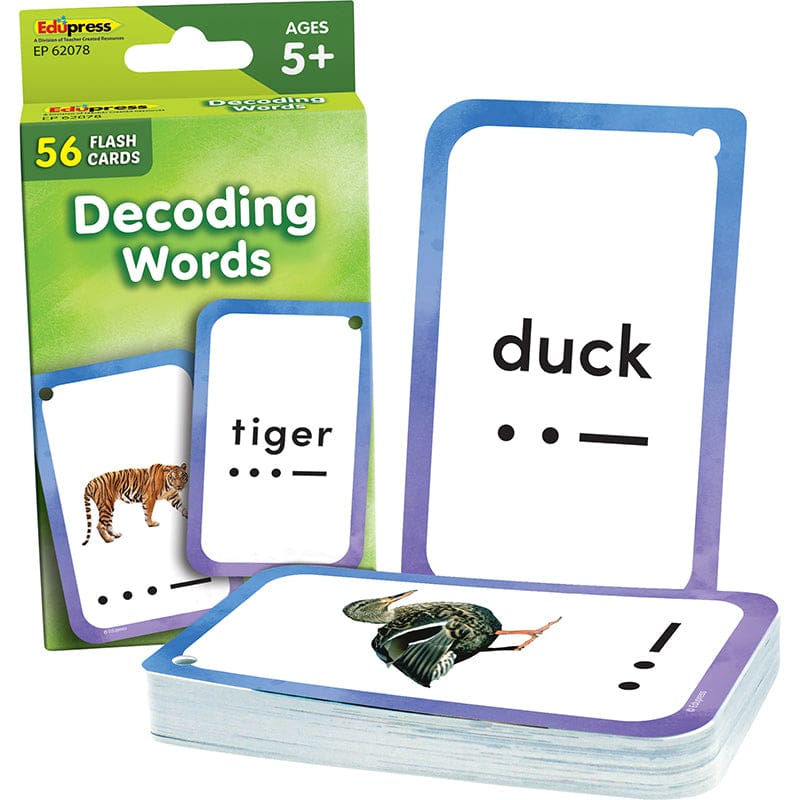 Decoding Words Flash Cards (Pack of 10) - Phonics - Teacher Created Resources