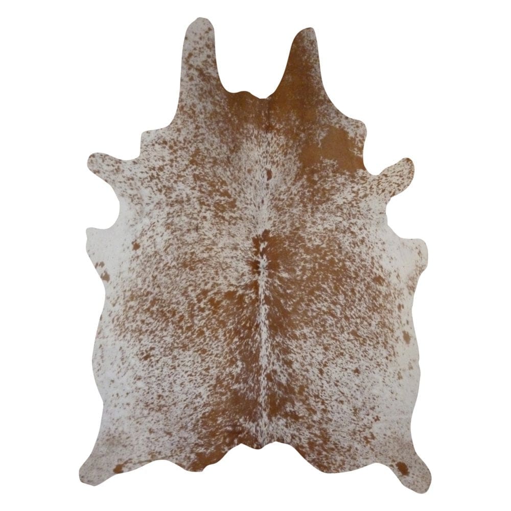 Decohides Real Cowhide Rug Salt and Pepper Brown and White - Area Rugs - Decohides