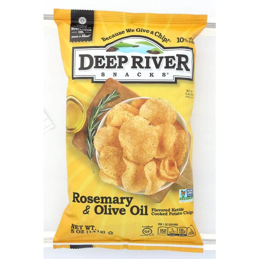 Deep River Snacks Deep River Kettle Cooked Potato Chips Rosemary & Olive Oil, 5 oz