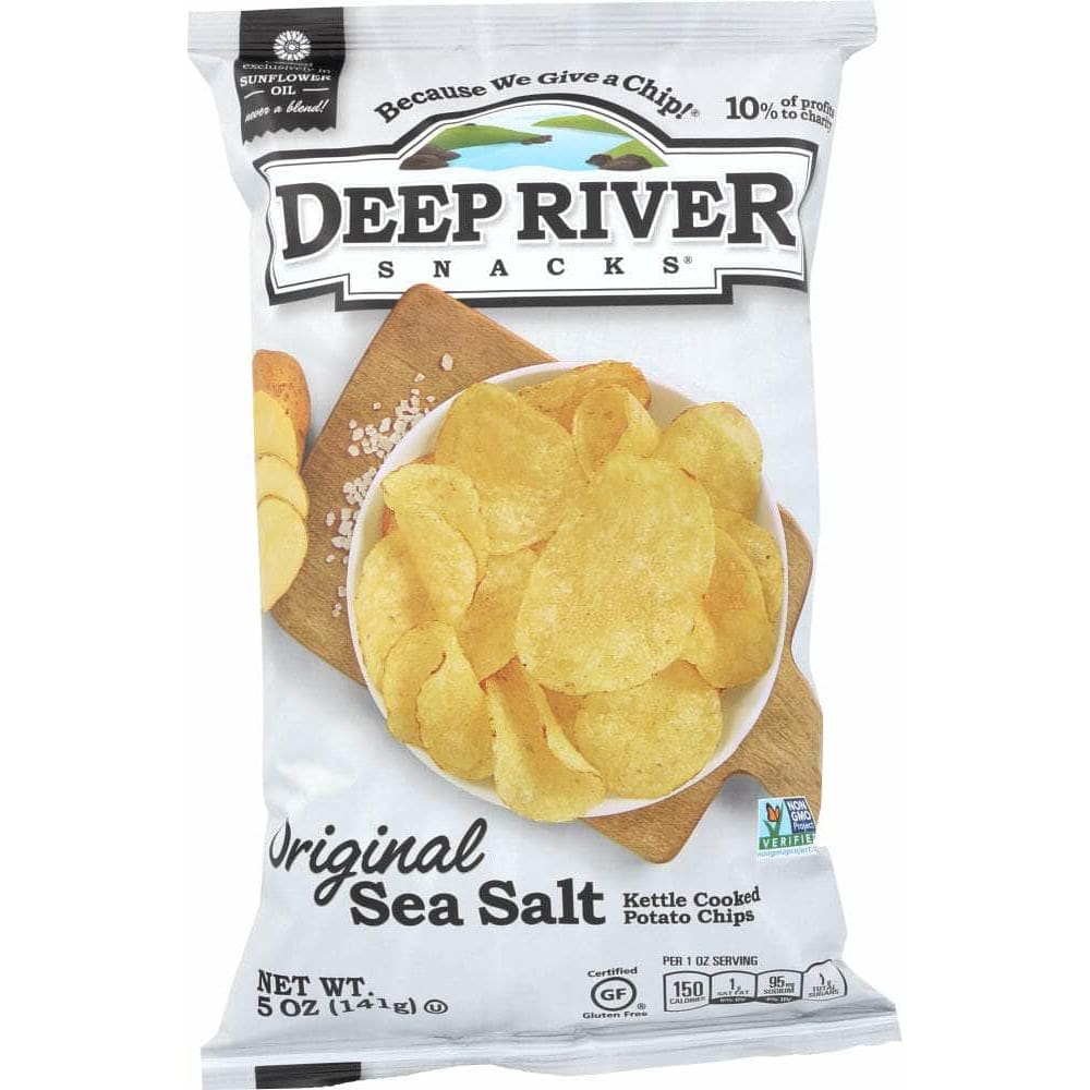 Deep River Snacks Deep River Kettle Cooked Potato Chips Salted Original, 5 oz