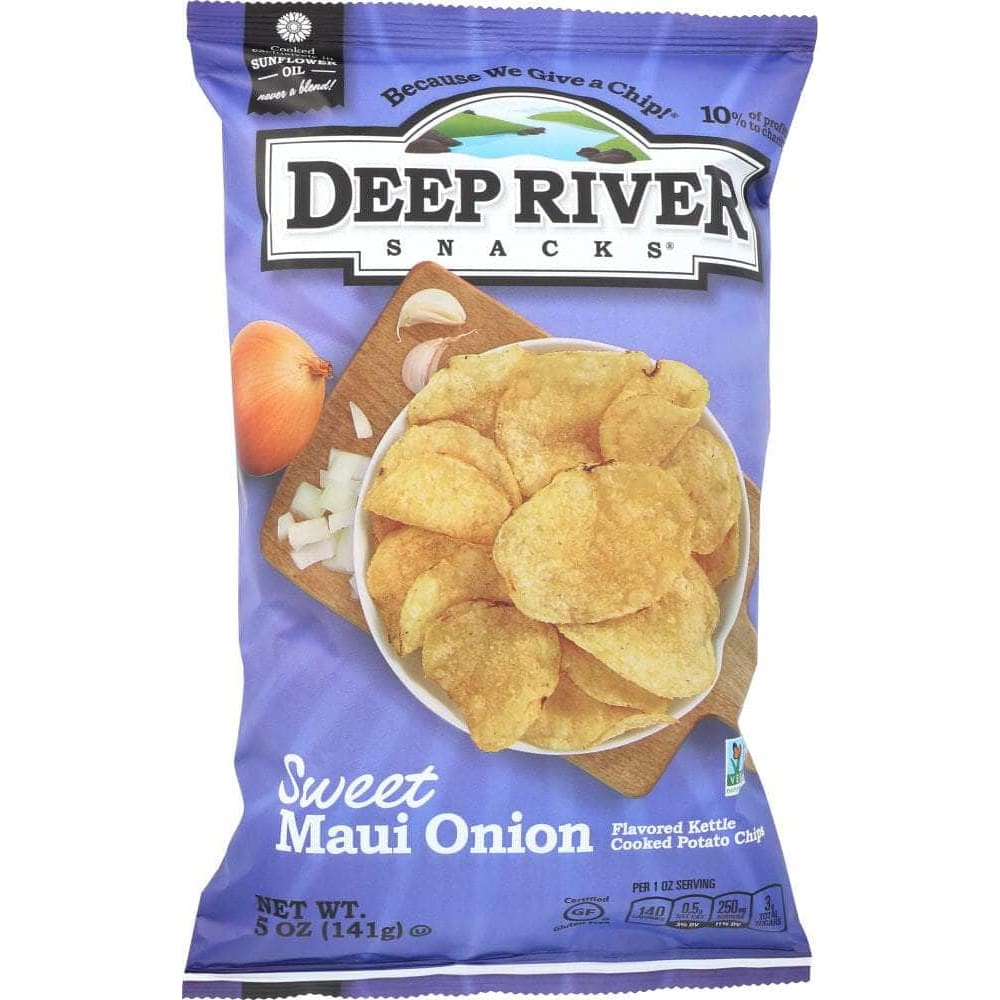Deep River Snacks Deep River Kettle Cooked Potato Chips Sweet Maui Onion, 5 oz
