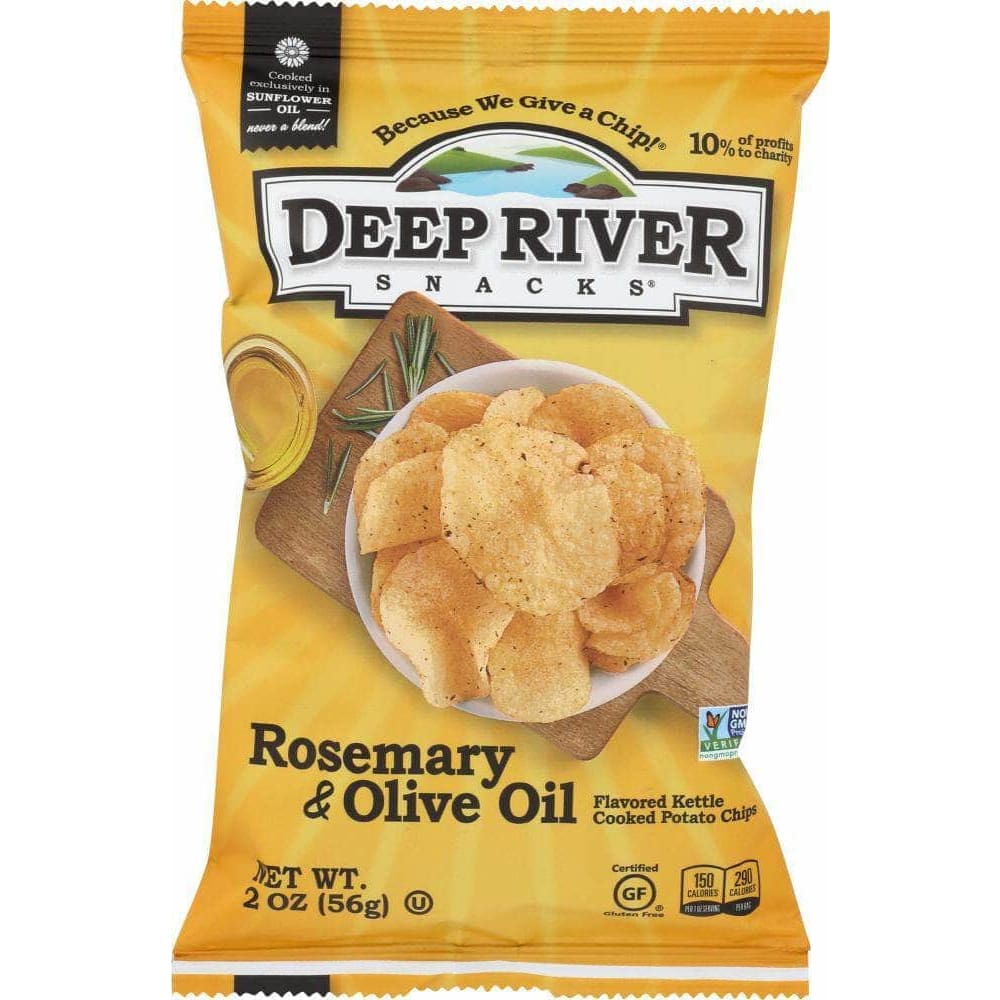 Deep River Snacks Deep River Snacks Rosemary & Olive Oil Kettle Cooked Potato Chips, 2 oz