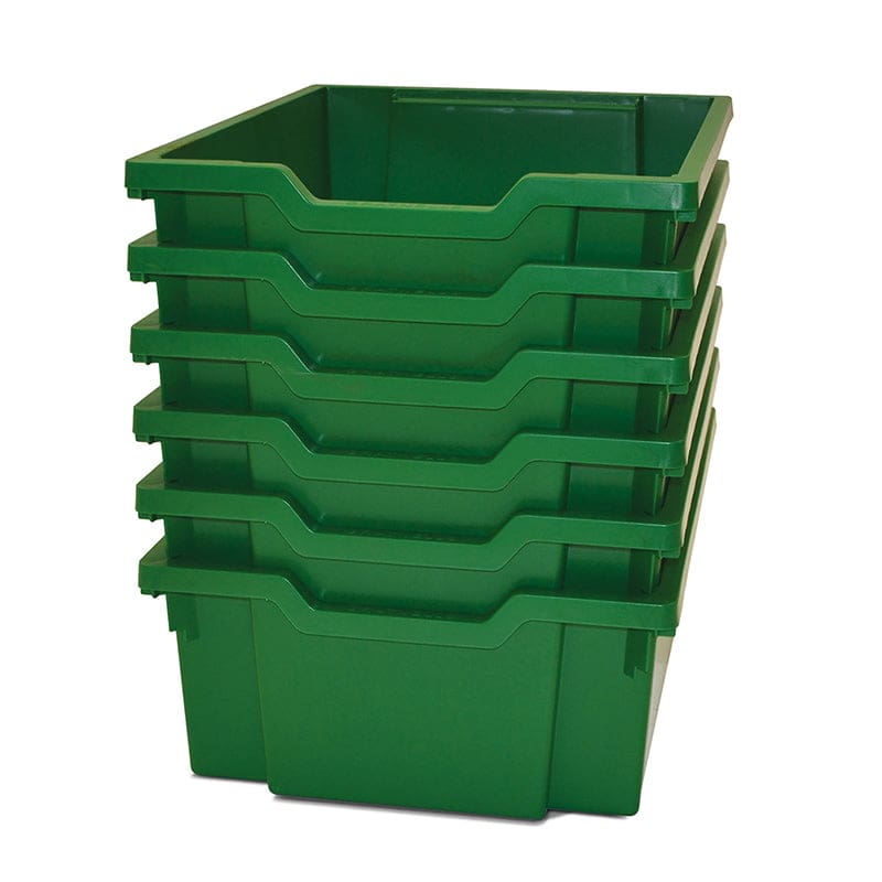 Deep Tray F2 Gras Green 6/Pk - Storage Containers - Gratnells LLC