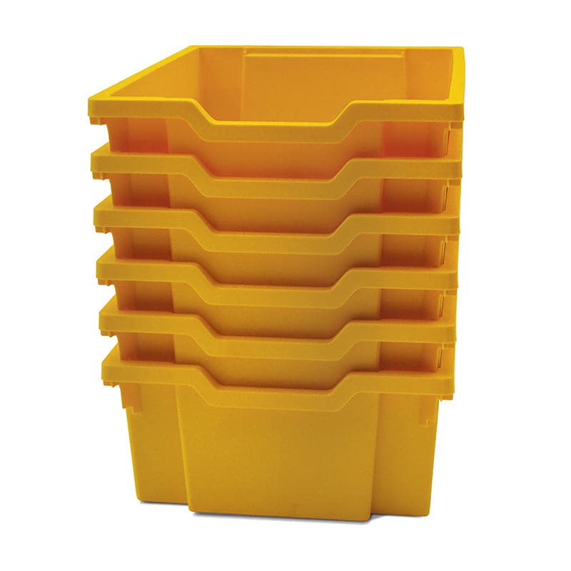 Deep Tray F2 Yellow 6/Pk - Storage Containers - Gratnells LLC