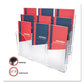 deflecto 3-tier Document Organizer W/6 Removable Dividers 14w X 3.5d X 11.5h Clear - Office - deflecto®