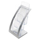 deflecto 3-tier Literature Holder Leaflet Size 6.75w X 6.94d X 13.31h Silver - Office - deflecto®