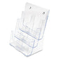 deflecto 6-compartment Docuholder Leaflet Size 9.63w X 6.25d X 12.63h Clear - Office - deflecto®
