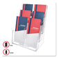 deflecto 6-compartment Docuholder Leaflet Size 9.63w X 6.25d X 12.63h Clear - Office - deflecto®