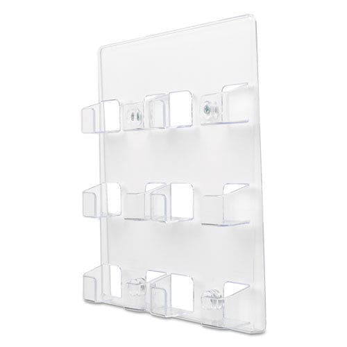 deflecto 6-pocket Business Card Holder Holds 480 Cards 8.5 X 1.63 X 9.75 Plastic Clear - Office - deflecto®