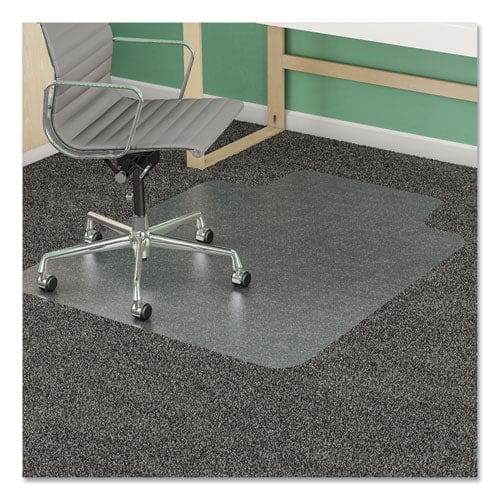 deflecto Antimicrobial Chair Mat Medium Pile Carpet 53 X 45 Lipped Clear - Furniture - deflecto®