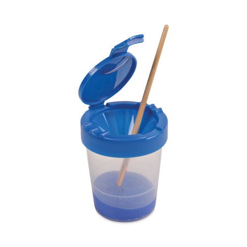 deflecto Antimicrobial No Spill Paint Cup 3.46 W X 3.93 H Blue - School Supplies - deflecto®