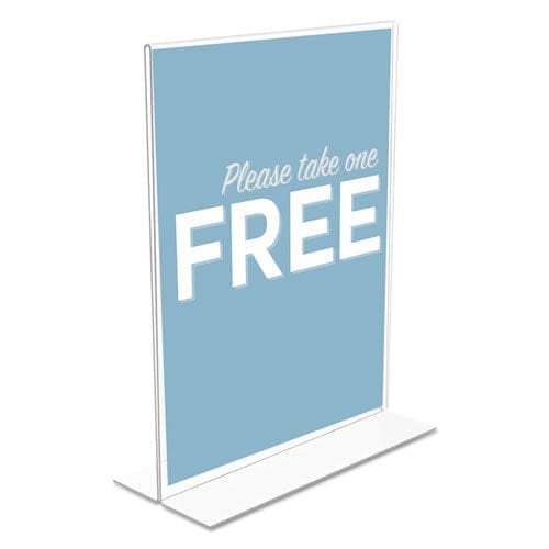deflecto Classic Image Double-sided Sign Holder 11 X 8.5 Insert Clear - Office - deflecto®