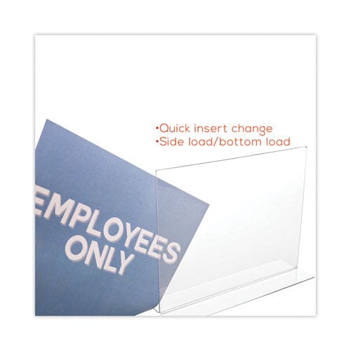 deflecto Classic Image Double-sided Sign Holder 8.5 X 11 Insert Clear - Office - deflecto®