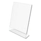 deflecto Classic Image Slanted Sign Holder 8.5 X 11 Clear Frame 12/pack - Office - deflecto®