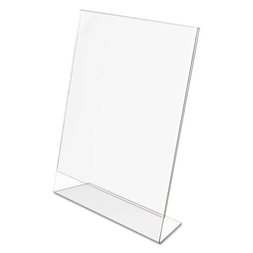 deflecto Classic Image Slanted Sign Holder Portrait 8.5 X 11 Insert Clear - Office - deflecto®