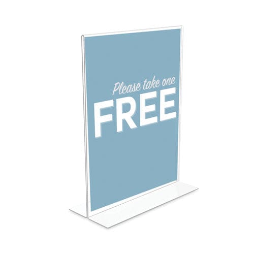 deflecto Classic Image Stand-up Double-sided Sign Holder 8.5 X 11 12/pack - Office - deflecto®