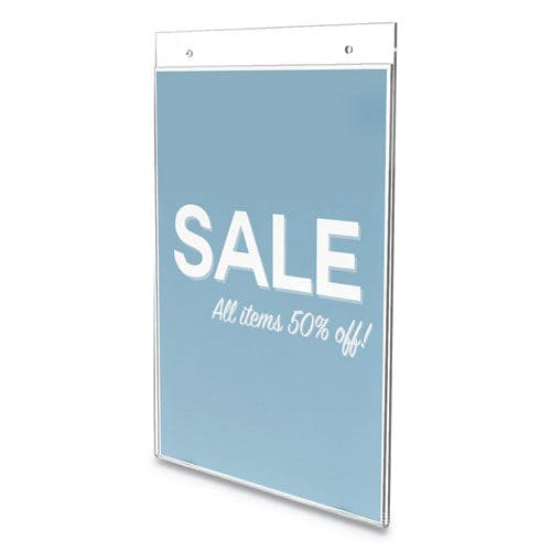 deflecto Classic Image Wall Sign Holder 8.5 X 11 Clear Frame 12/pack - Office - deflecto®