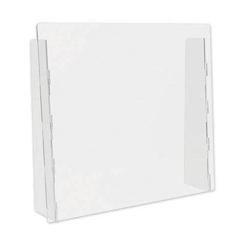 deflecto Counter Top Barrier With Full Shield 27 X 6 X 23.75 Acrylic Clear 2/carton - Furniture - deflecto®