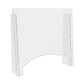deflecto Counter Top Barrier With Full Shield 27 X 6 X 23.75 Polycarbonate Clear 2/carton - Furniture - deflecto®
