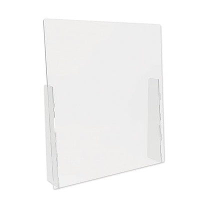 deflecto Counter Top Barrier With Full Shield 31.75 X 6 X 36 Polycarbonate Clear 2/carton - Furniture - deflecto®