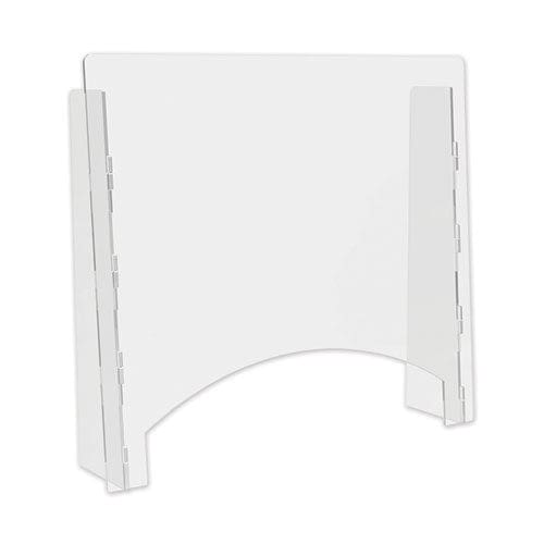 deflecto Counter Top Barrier With Pass Thru 27 X 6 X 23.75 Acrylic Clear 2/carton - Furniture - deflecto®