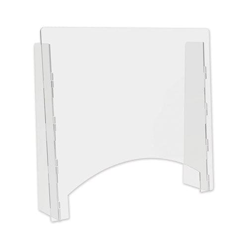 deflecto Counter Top Barrier With Pass Thru 27 X 6 X 23.75 Acrylic Clear 2/carton - Furniture - deflecto®