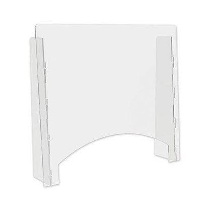 deflecto Counter Top Barrier With Pass Thru 27 X 6 X 23.75 Polycarbonate Clear 2/carton - Furniture - deflecto®