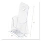 deflecto Docuholder For Countertop/wall-mount Leaflet Size 4.25w X 3.25d X 7.75h Clear - Office - deflecto®